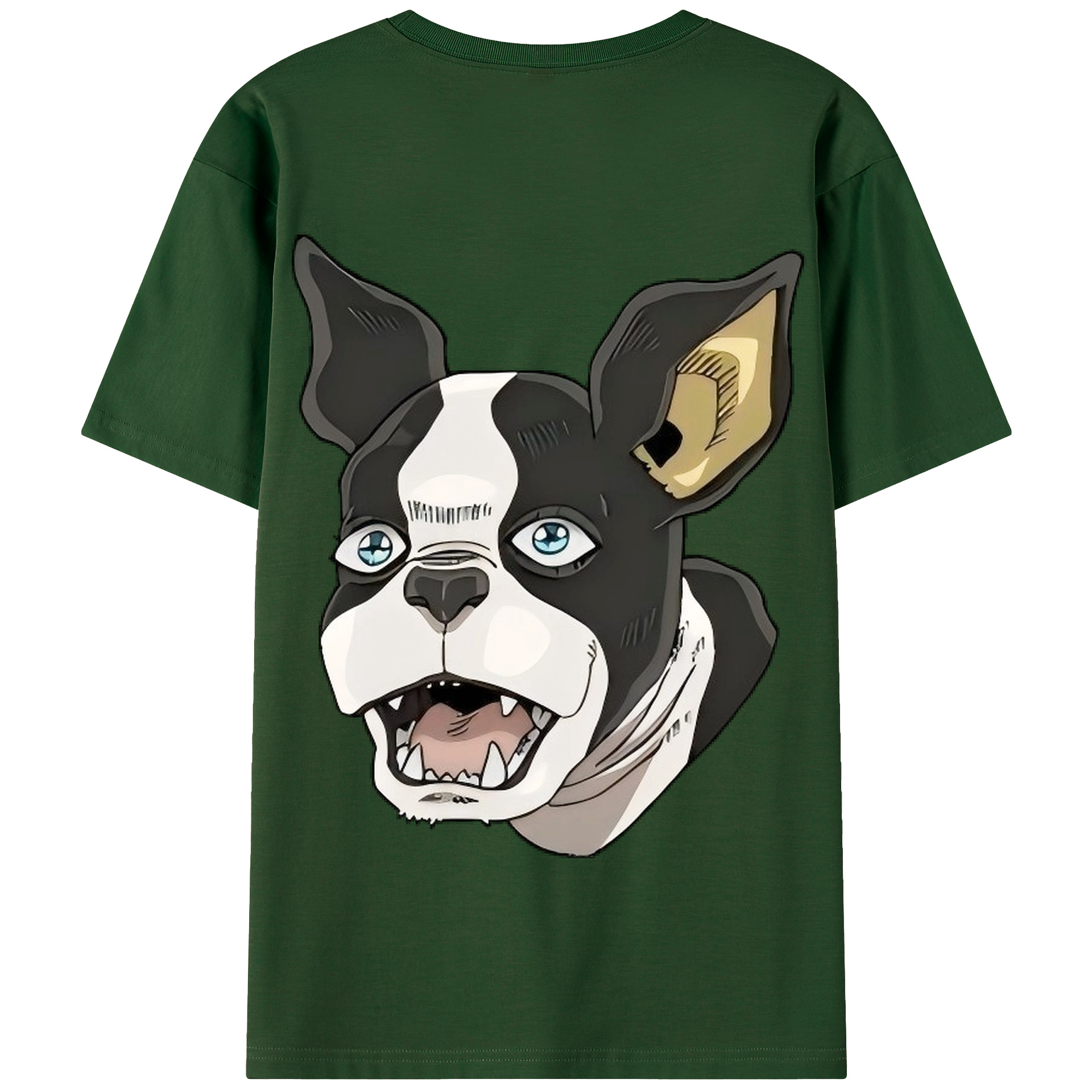 （画像用） ジョジョの奇妙な冒険 イギー JoJo's Bizarre Adventure Iggy 綿100％半袖Tシャツ（背面プリント）